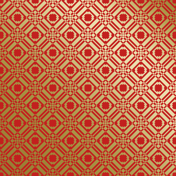 红金中式喜庆花纹背景710