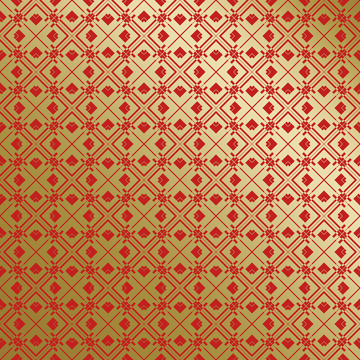 红金中式喜庆花纹背景697