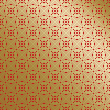 红金中式喜庆花纹背景708