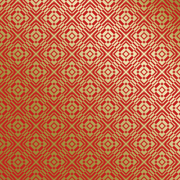 红金中式喜庆花纹背景694