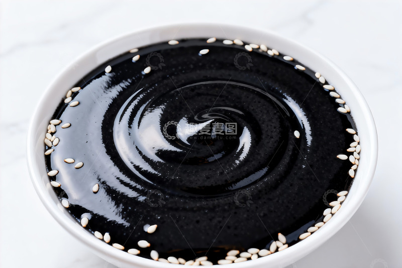高清大图下载【趣麦麦图】黑白芝麻糊美食摄影