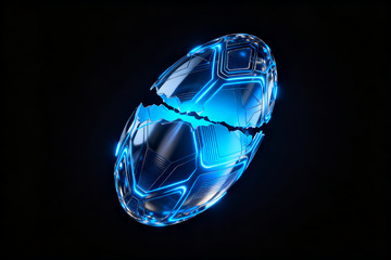 蓝色科技感光之茧裂变