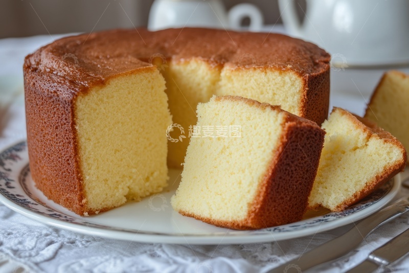 高清大图下载【趣麦麦图】一盘松软的美味蛋糕