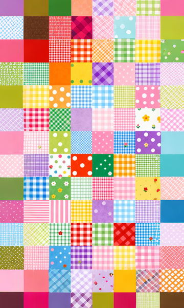 彩色格子图案设计素材