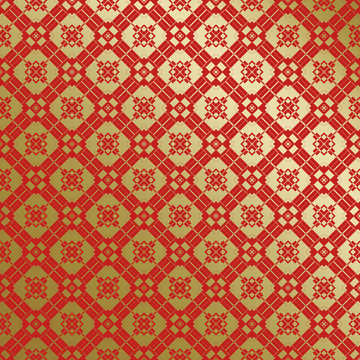 红金中式喜庆花纹背景713