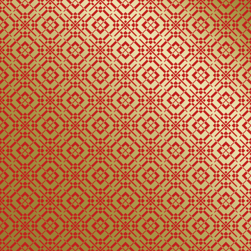 红金中式喜庆花纹背景701