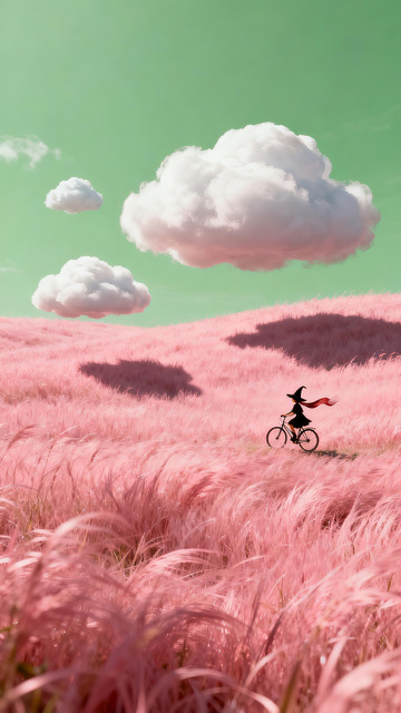 粉草坡上的女巫骑行时光