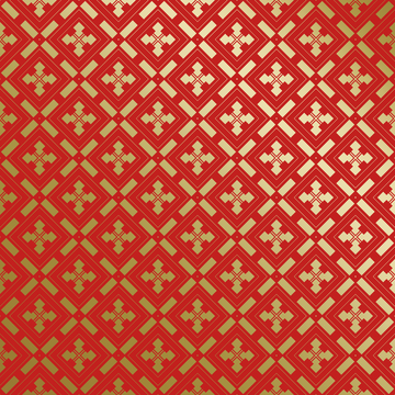 红金中式喜庆花纹背景719