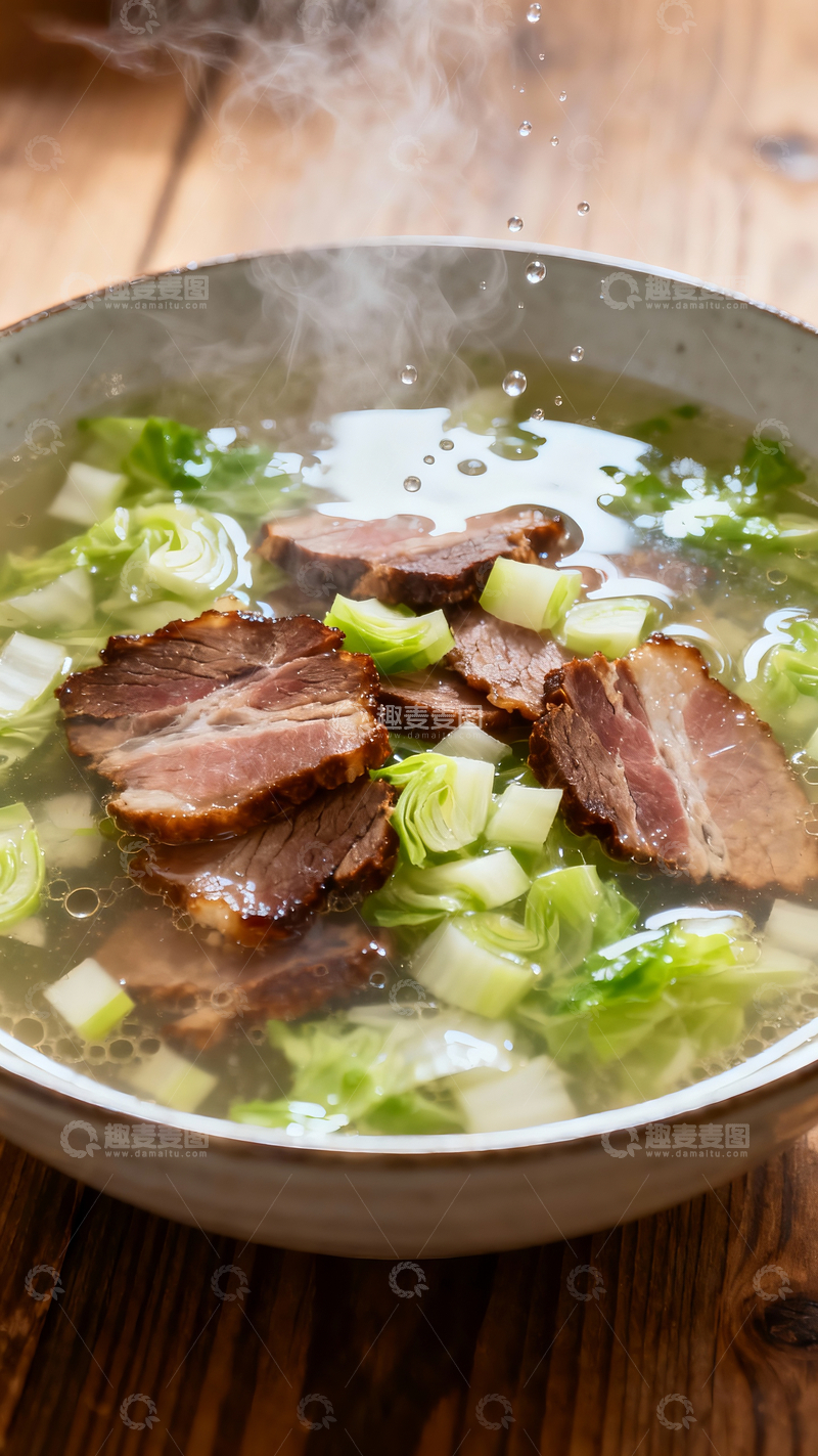 源文件下载【趣麦麦图】火腿白菜汤1