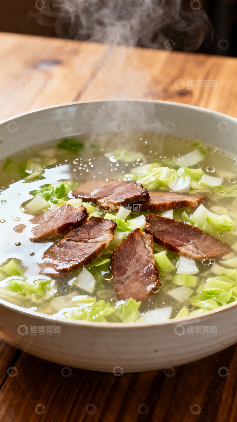 源文件下载【趣麦麦图】火腿白菜汤2