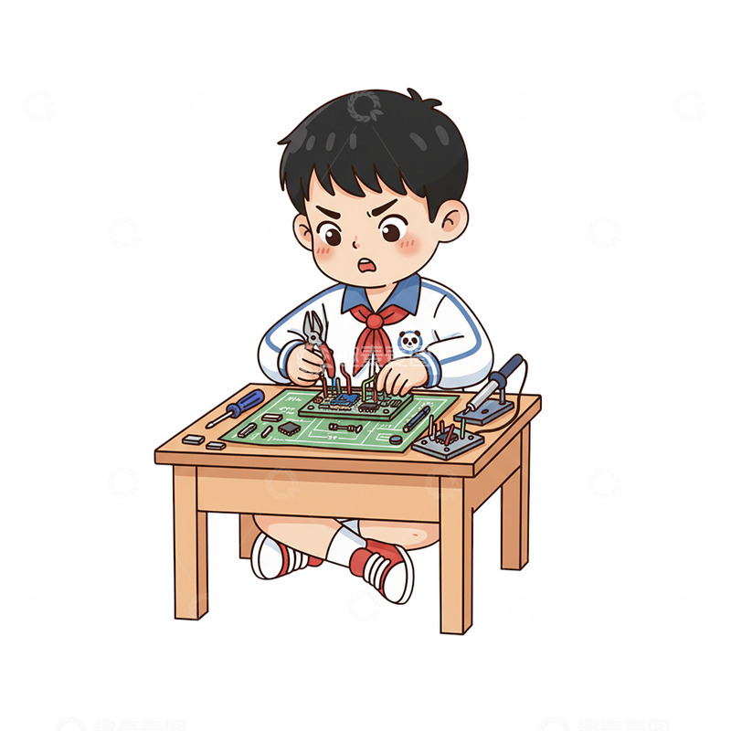 高清大图下载【趣麦麦图】5卡通小学生