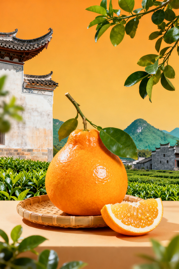 田园风光柚子静物摄影