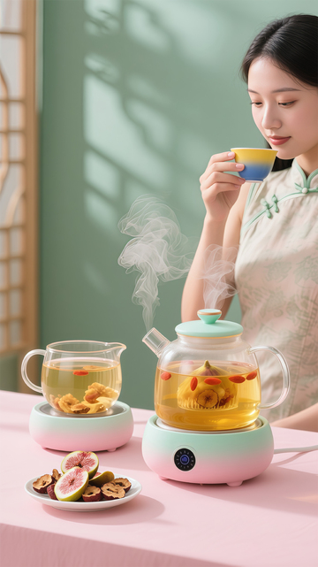 旗袍女子品茶生活摄影