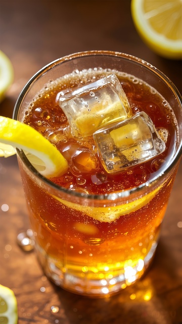 冰饮柠檬杯美食摄影