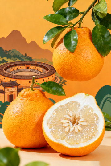 梅州沙田柚丰收风光摄影