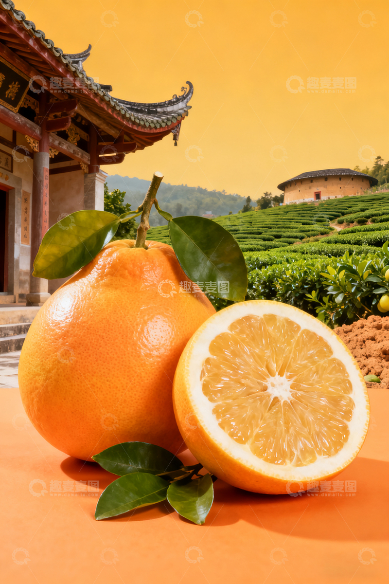 高清大图下载【趣麦麦图】田园风光柚子静物摄影3