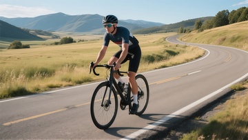 公路骑行运动风景摄影