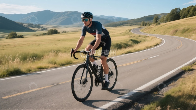 高清大图下载【趣麦麦图】公路骑行运动风景摄影