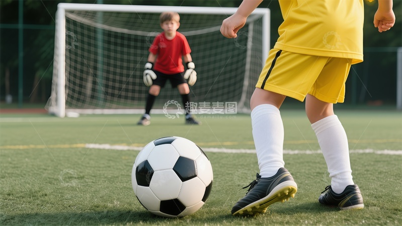 高清大图下载【趣麦麦图】足球比赛场景运动摄影图片
