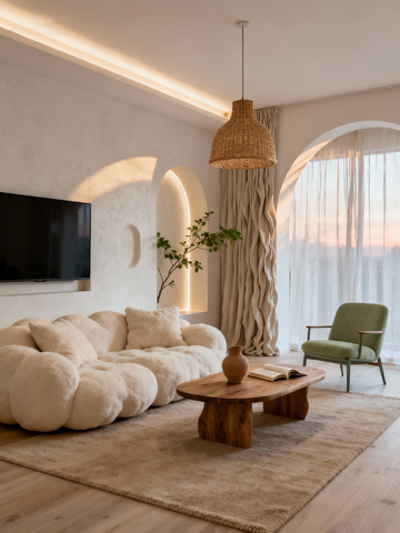 奶油风室内装修1