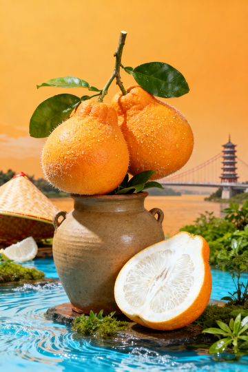 陶罐柚子自然风光摄影