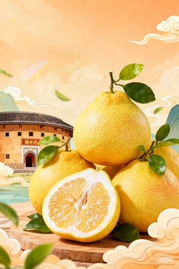 柚子插画古风美食2