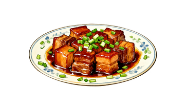 免抠红烧五花肉1