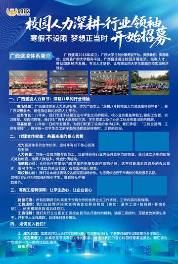 校园人力资源招募广告