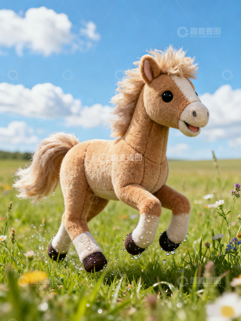 高清大图下载【趣麦麦图】生肖马草地风光摄影