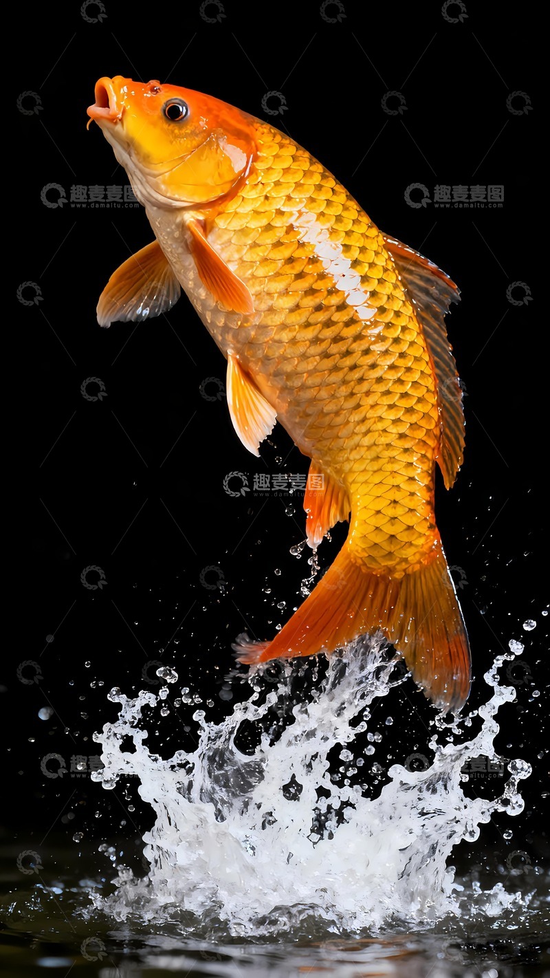 高清大图下载【趣麦麦图】一条黄河大鲤鱼