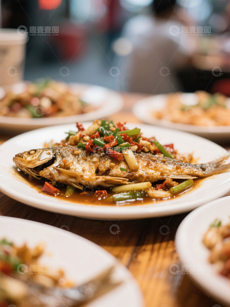 高清大图下载【趣麦麦图】小炒鱼  鲜嫩  赣菜  