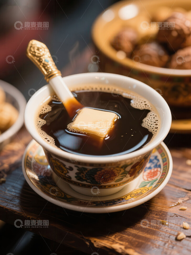 高清大图下载【趣麦麦图】酥油茶  咸香 暖身 