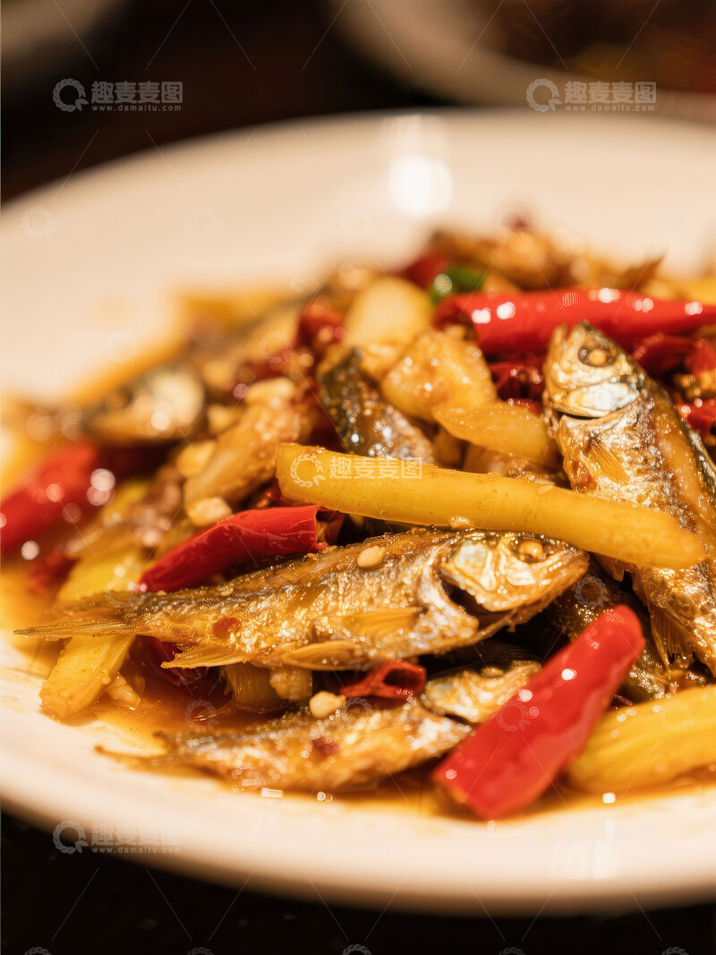 高清大图下载【趣麦麦图】小炒鱼  鲜嫩 酒香 