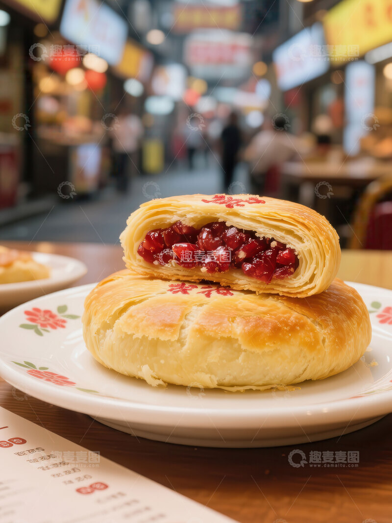 高清大图下载【趣麦麦图】鲜花饼  酥皮  特产