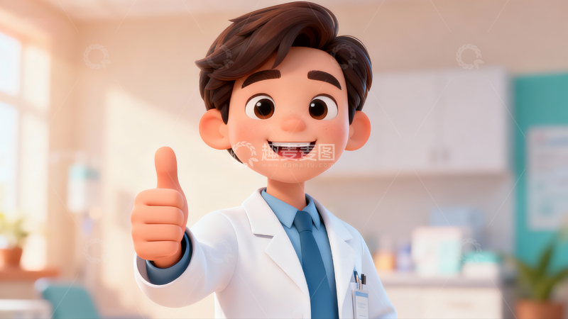 源文件下载【趣麦麦图】竖起大拇指的医生2