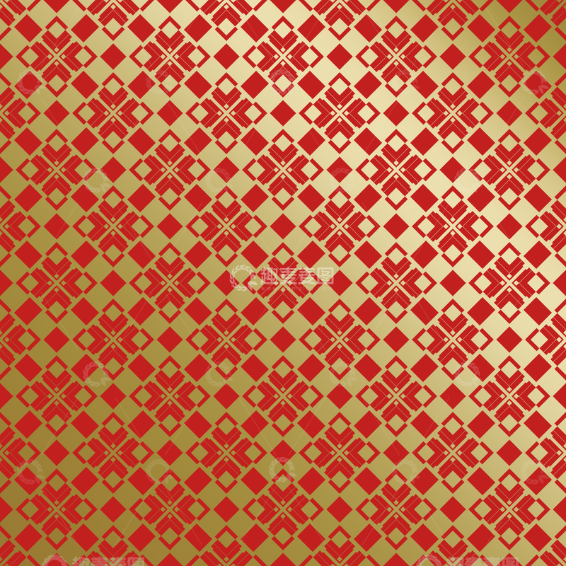 源文件下载【趣麦麦图】-红金中式喜庆花纹背景742