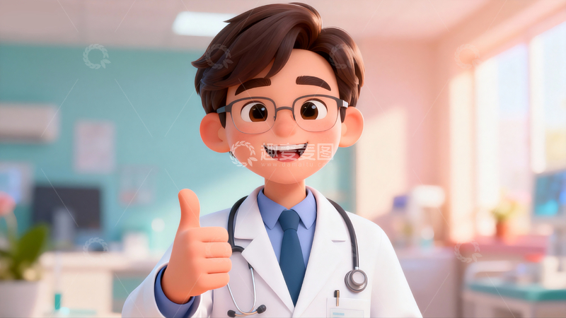 源文件下载【趣麦麦图】竖起大拇指的医生4