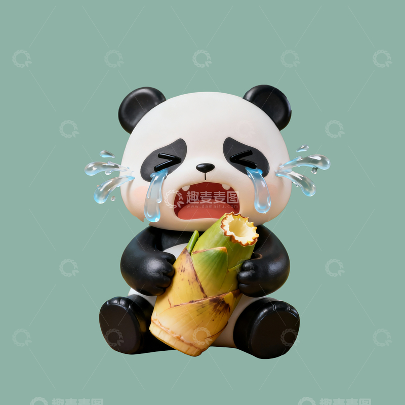 源文件下载【趣麦麦图】流泪的熊猫4