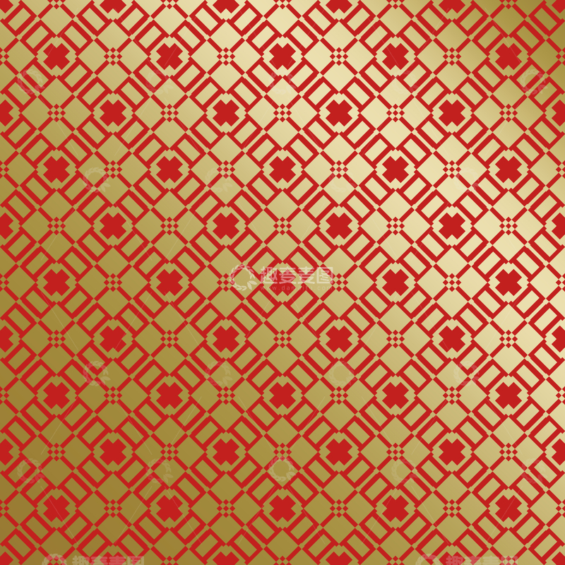 源文件下载【趣麦麦图】-红金中式喜庆花纹背景749