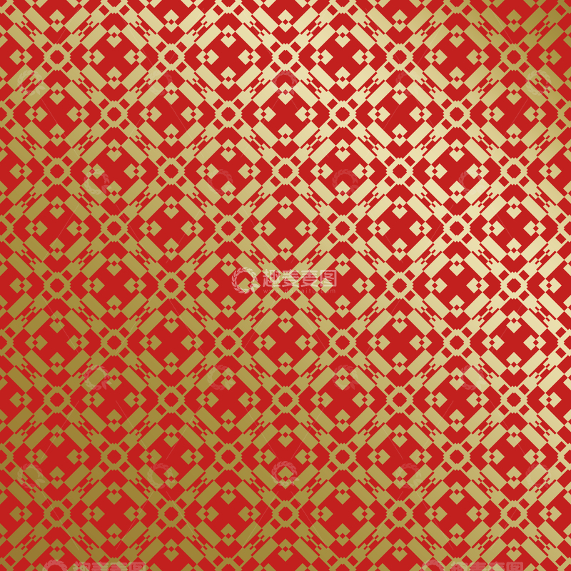 源文件下载【趣麦麦图】红金中式喜庆花纹背景740