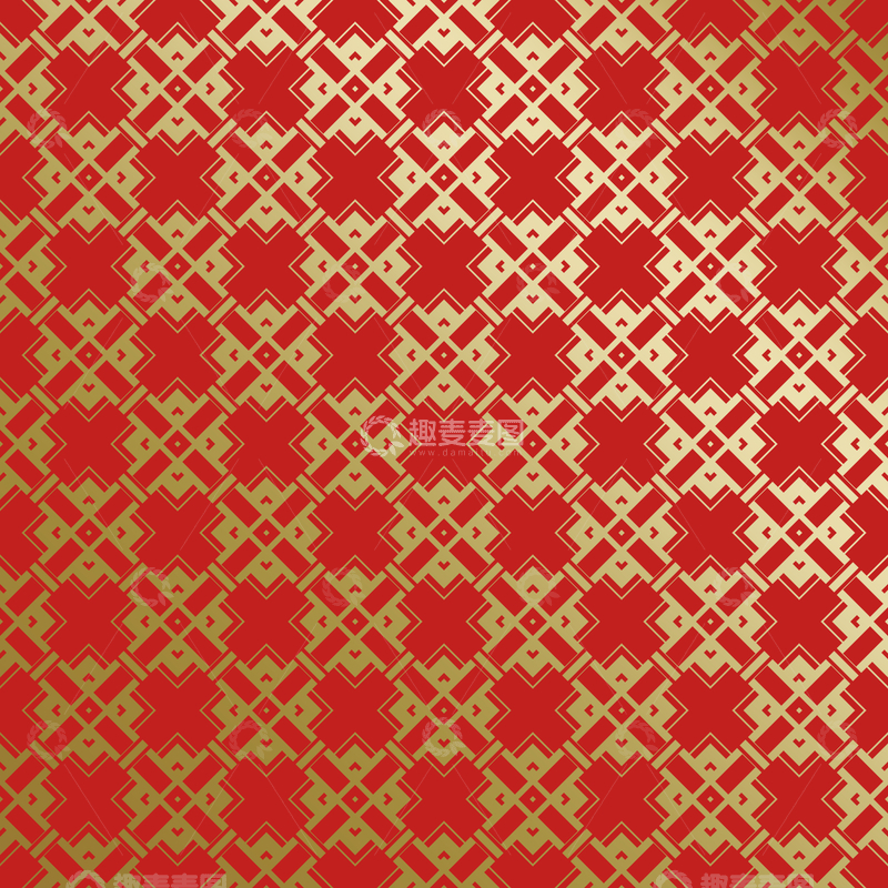 源文件下载【趣麦麦图】红金中式喜庆花纹背景748