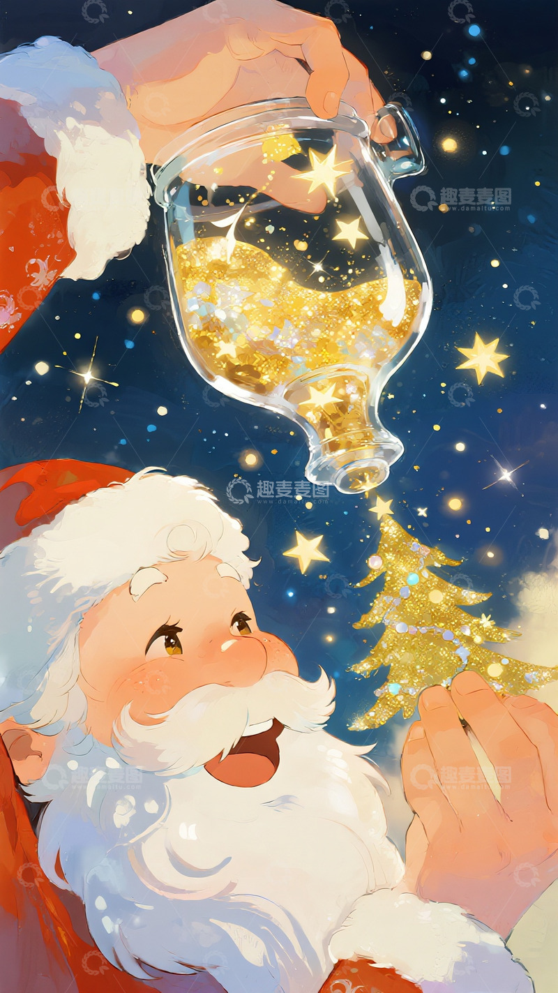 高清大图下载【趣麦麦图】圣诞夜的星屑魔法礼赞