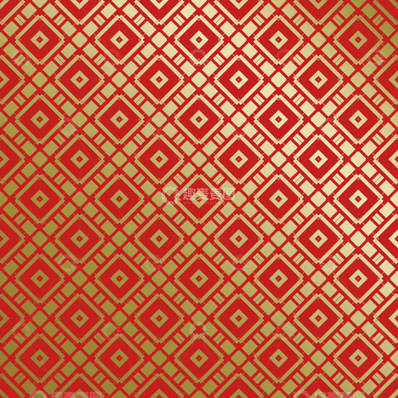 源文件下载【趣麦麦图】-红金中式喜庆花纹背景729