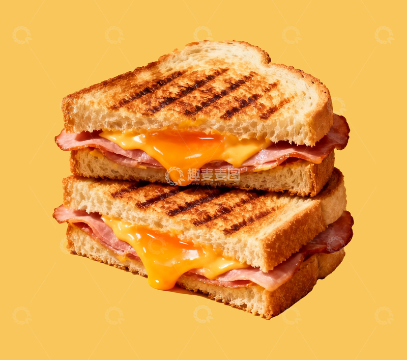源文件下载【趣麦麦图】早餐三明治1