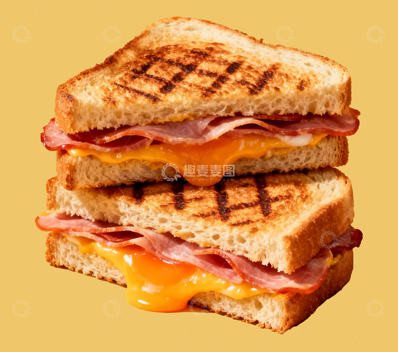 源文件下载【趣麦麦图】早餐三明治4
