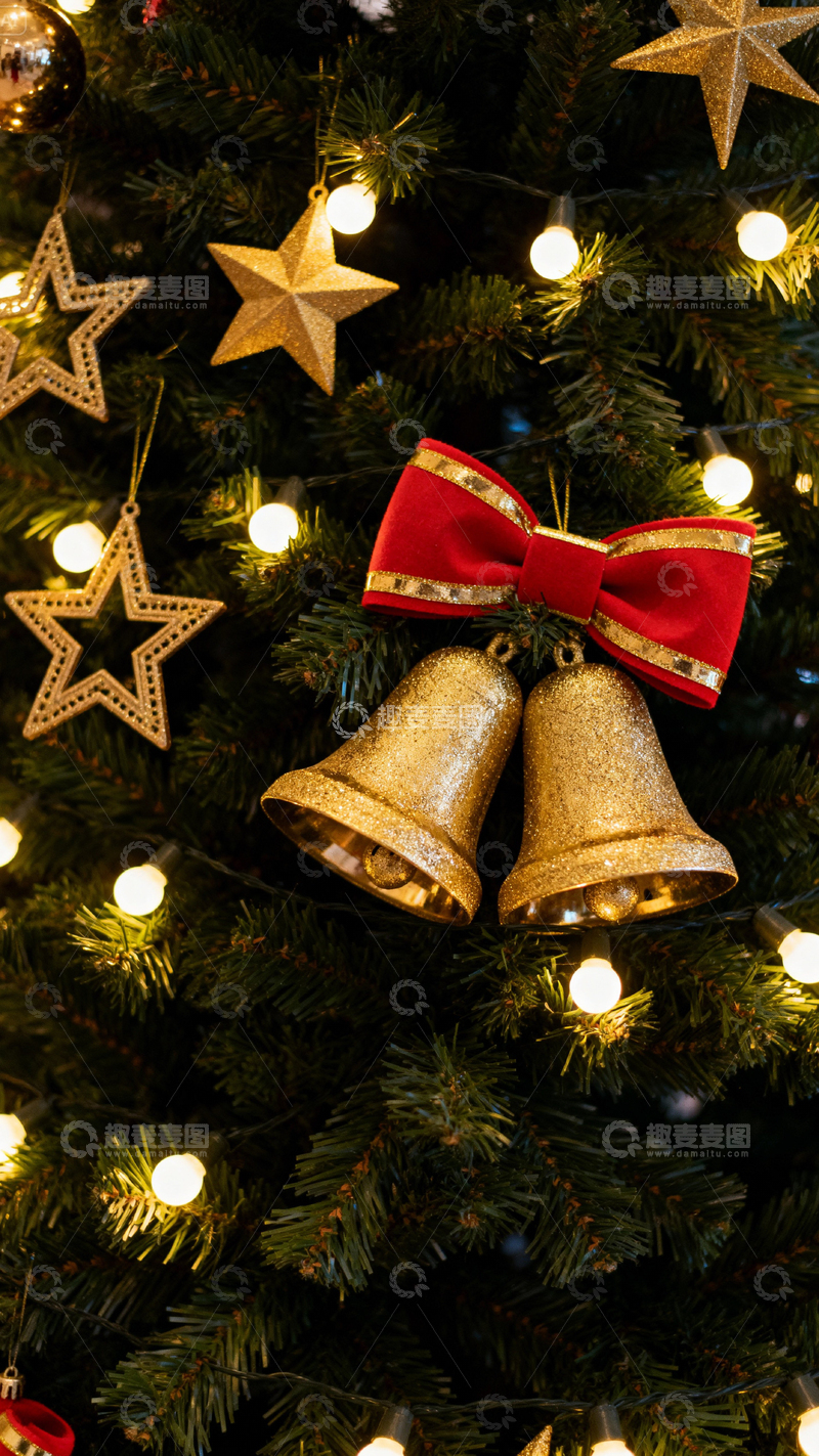 高清大图下载【趣麦麦图】圣诞节背景_竖屏026