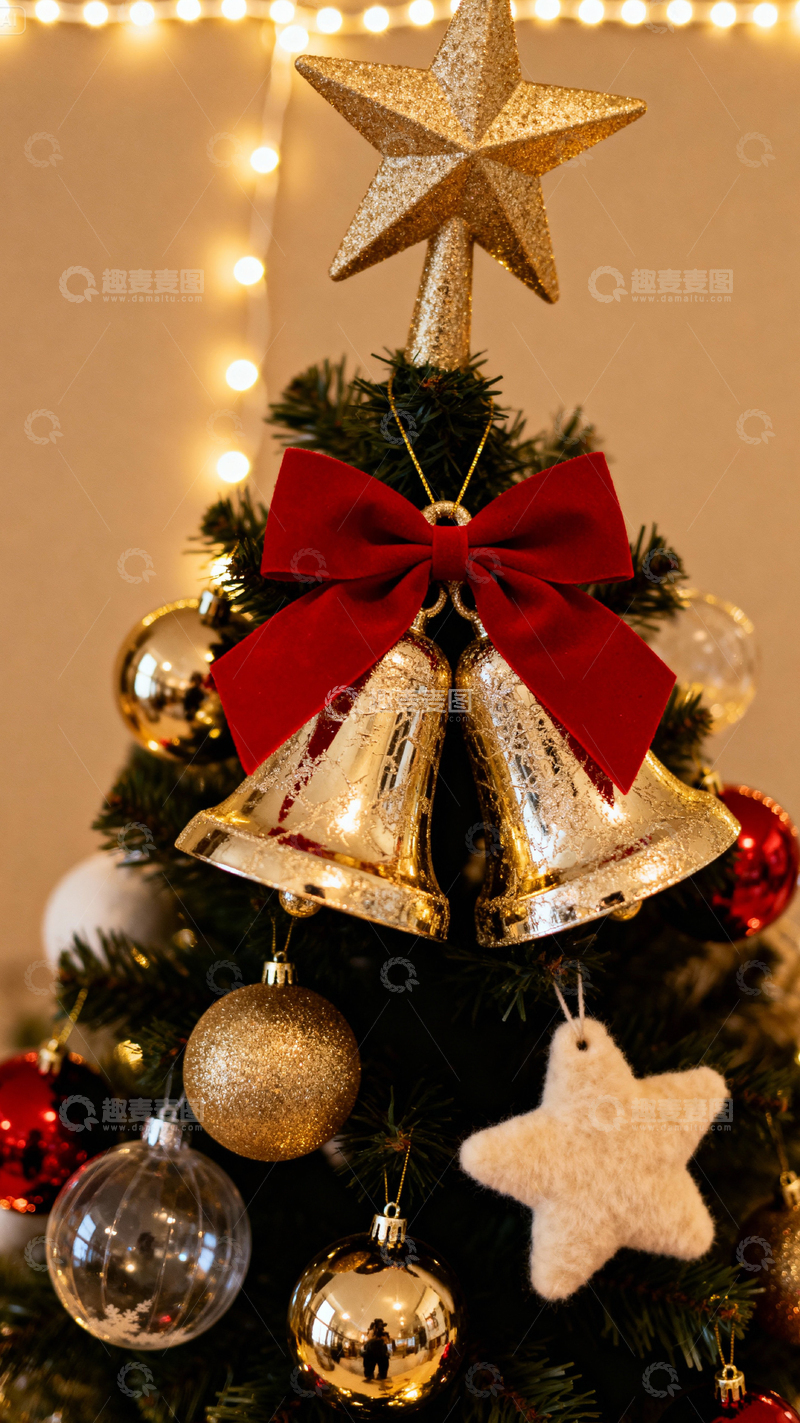 高清大图下载【趣麦麦图】 圣诞节背景_竖屏072