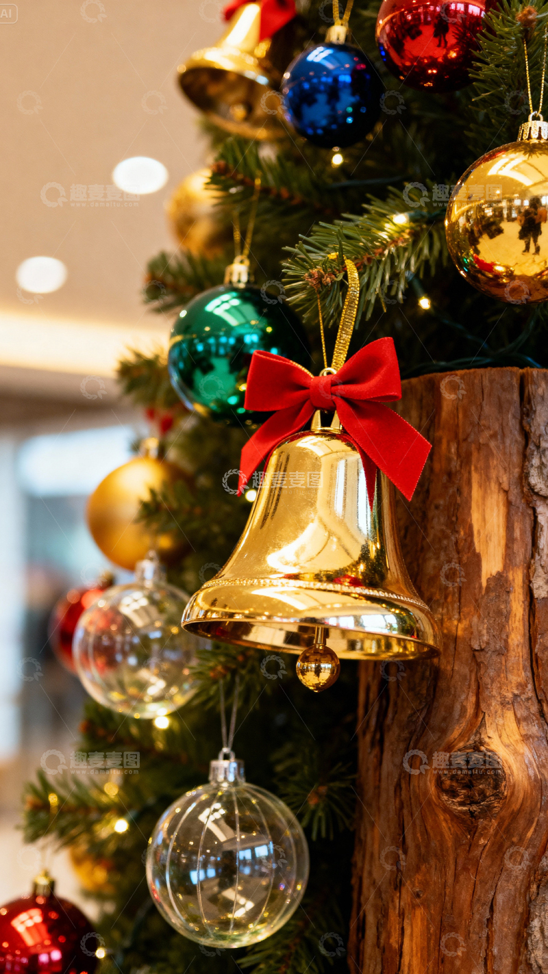 高清大图下载【趣麦麦图】 圣诞节背景_竖屏068