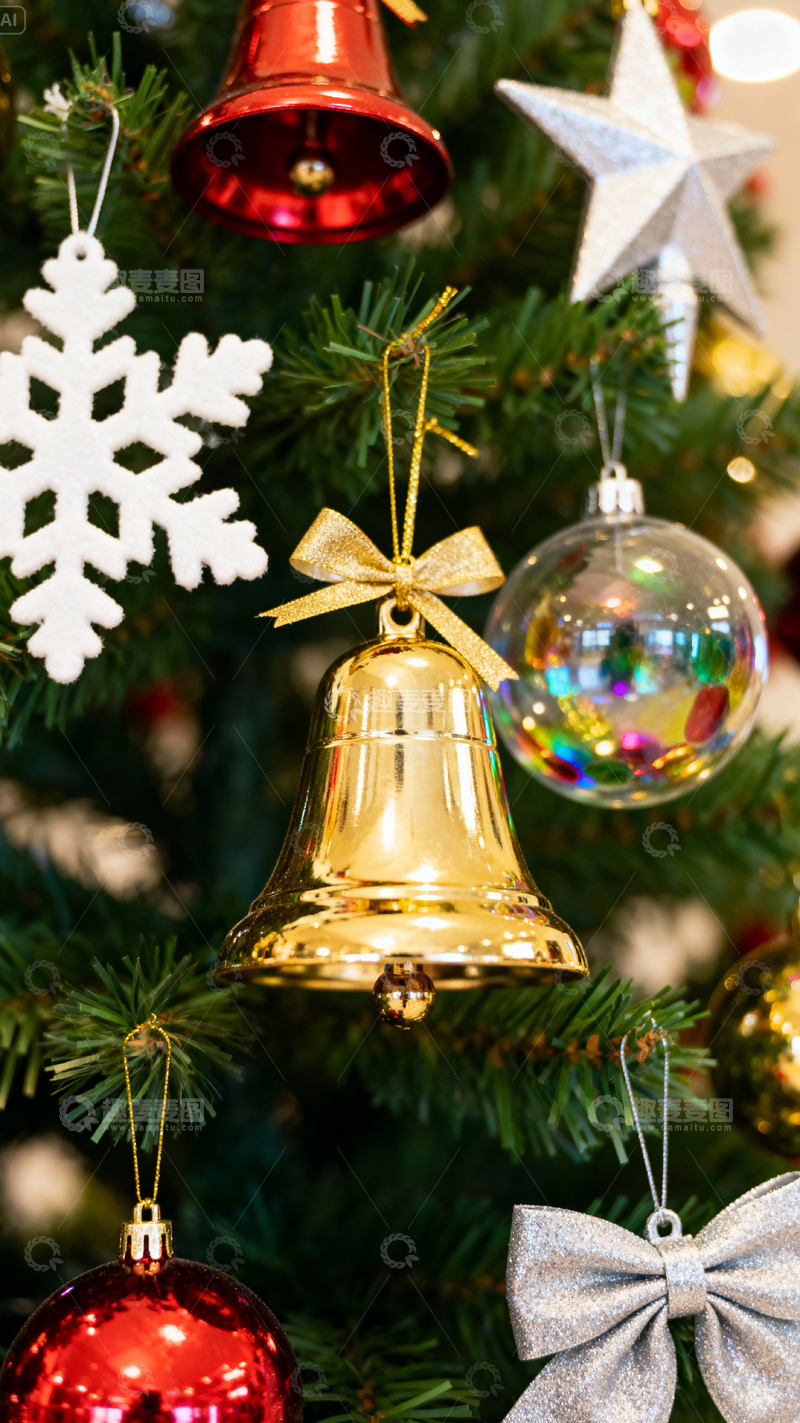 高清大图下载【趣麦麦图】 圣诞节背景_竖屏063