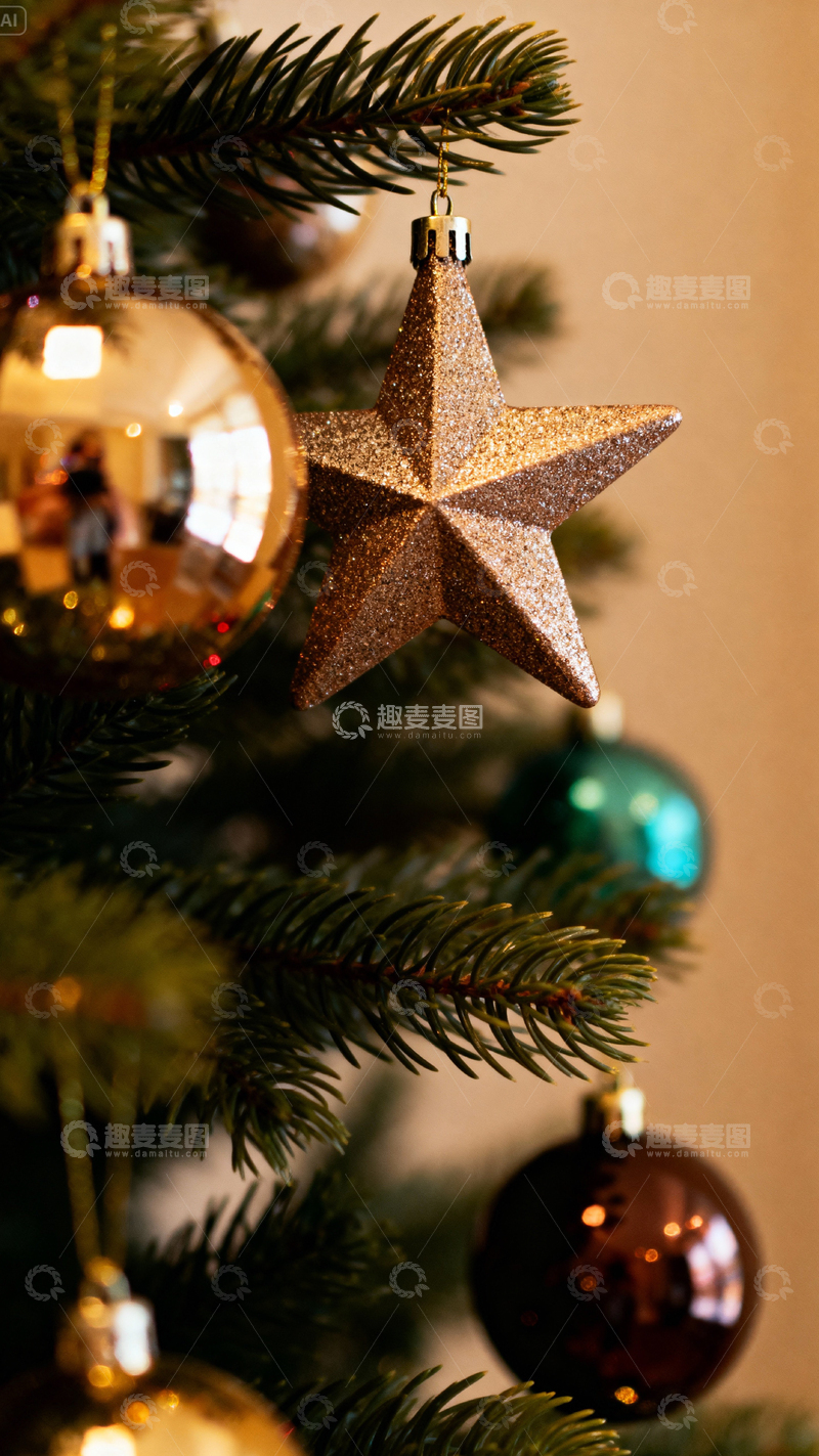 高清大图下载【趣麦麦图】圣诞节背景_竖屏055